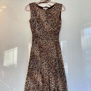 Silky Leopard Midi